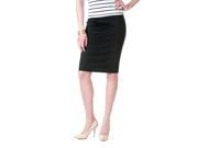 MOA Collection by Riverberry Women s Bodycon Pencil Skirt Black Size Large