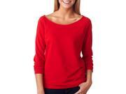Next Level Apparel Women s Lighweight Raglan Sleeve Shirt Red Size XX Large