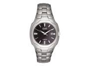 Citizen Mens Eco Drive Silver Titanium Analog Quartz Watch BM6560 54H