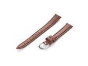 Republic Womens Smooth Leather Watch Strap Tan Size 12 MM Regular