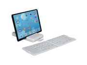 iwerkz 44672 Waterproof Bluetooth Folding Portable Keyboard White