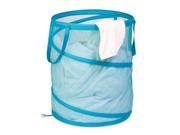 Honey Can Do HMP 02824 18.5 by 23.6 Inch Mesh Pop Open Laundry Hamper with Handles Large Ocean Blue