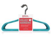 10 Pack Velvet Hanger Torqoise