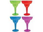 Cocktail Margarita Glasses Package of 20 10 oz Assorted Colors