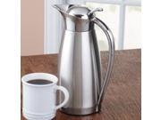 Oggi Stainless Steel Carafe with Press Button Top 54oz