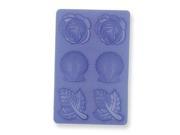 Silicone Rose Leaf and Sea Shell Chocolate and Butter Molds