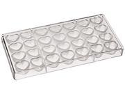 Fat Daddio s Dimpled Heart Polycarbonate Candy Mold 28 Piece Tray