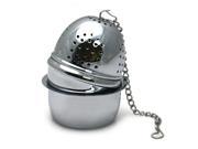 Chrome Tea Ball Infuser with Drip Cup 2 x 1.5