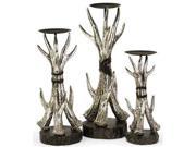 Antler Candleholders Set of 3