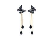 New Fashion Beautiful Butterfly Tassel Stud Dangle Long Earrings