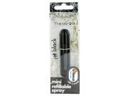 Mini Travel Refillable Spray With Cap Refills From Any Fragrance Bottle Jet Black .135 Oz