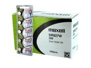100pk Maxell Silver Oxide Watch Battery SR927W High Drain Replaces 399 FAST SHIP