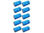 10x Exell 1.2V 4000mAh NiCD D Rechargeable Battery Flat Top Cell