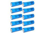 10x Exell 1.2V 8500mAh NiCD F Rechargeable Battery Flat Top Cell