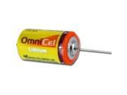 OmniCel ER14250 3.6V 1 2AA Lithium High Energy Battery w Axial Pins AMR Backup