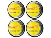 4x OmniCel ER22G68 3.6V 0.4Ah Bel Cell Waffer Lithium Battery Sensors Detectors