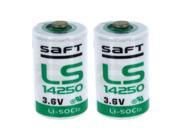 2x SAFT LS14250 1 2 AA STD 3.6V Lithium Thionyl Chloride Battery FAST USA SHIP