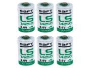 6x SAFT LS14250 1 2 AA STD 3.6V Lithium Thionyl Chloride Battery FAST USA SHIP