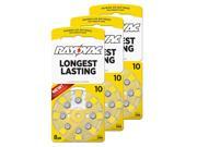 Hearing Aid Battery L10ZA 8ZM 24 Rayovac 24pk Size 10 Mercury Free