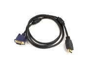 1.8M Gold HDMI Male to VGA HD 15pin Male Cable 6 feet