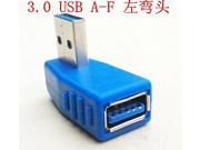 USB3.0 Aadapter Male to Female 90 Degree Angled For Laptop PC left right angled one pack of 2pcs