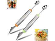 Fruits carving knife melon baller DIY decoration of your salads desserts cake ice cream one pack of 2pcs