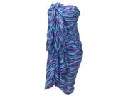 La Leela Soft Likre Printed Beach Cover Up Swim Hawaiian Sarong Blue