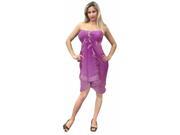 La Leela Purple Color Chiffon Wraps Swim Hawaiian Sarong Cover up