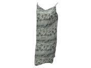 La Leela Palm Tree Printed Beach Sundress Swim Sarong Swim Wraps Grey