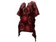 La Leela 100% Pure Cotton Materia Tube Swim Cover up Kaftan Brown