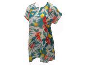 La Leela Chiffon Allover Printed Beach Swim Tunic Swim Cover up