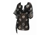 Women Swimsuit Swimwear Dress Cover up Printed Black White 1017 US 12 14