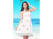 Mini Above Knee Beach Honeymoon LARGE Dress. Skirt Maxi. Women Halter Neck 0 14