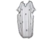 Women s Embroidered Swimwear Beach Dress Dress White Plain US 14 30W