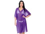 La Leela Lightweight Solid Resortwear Swimwear Kaftan Cover up Royal Robes