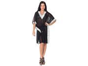 La Leela Partywear Sequin Embroidered Beach Swim Cover up Black