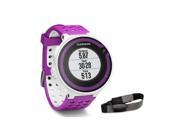 Garmin Forerunner 220 GPS Sport Running Watch With Heart Rate Monitor Live Track White Violet