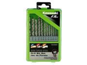 Kawasaki® 13 pc Polished HSS Twist Drill Bit Set 840285