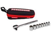 Powerbuilt® 11 pc 3 8 Drive SAE Socket Set With Carrying Case 941158