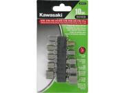 Kawasaki� 10 pc SAE Nut Driver Bit Set 841675