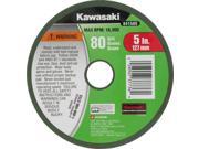 Kawasaki® 5 Sandpaper Disc 80 Grit For Angle Grinder Drill 841505