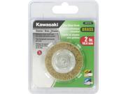 Kawasaki® 2 Coarse Crimped Brass Wire Wheel Brush 841519