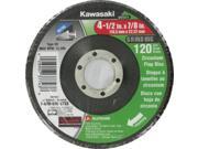 Kawasaki® 4 1 2 Sandpaper Flap Disc 120 Grit 841511