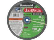 Kawasaki® 8 Diameter Bench Grinder Wheel 36 Grit Medium 841546