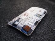 Paralife Custom Handmade Newspaper cell phone pouch sleeve bag case covers purse for Samsung Galaxy Discover S730G can also custom made for any model