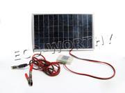 10W Watt mutifunctional Solar Panel PV solar system kit W 3A charge controller battery clips for camping picnic