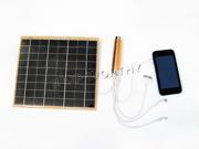 5W energy epoxy solar panel charger W USB 2800mAh LED power bank cellphone