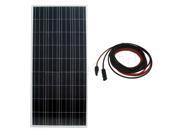 USA STOCK 160W mono solar panel solar module W connection PV cable 5m red and black solar panel system solar panel for homes multifunctional use