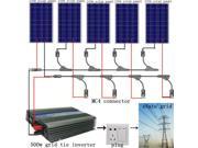 USA STOCK 500Watt grid tie solar panel bundle kit 5x100W solar panel with 500W on grid inverter solar panels system for homes multifunctional use
