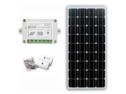 160W 12V PV Mono Solar Panel With 15A Controller and Z Bracket Charger Solar System for Multifunctional Use